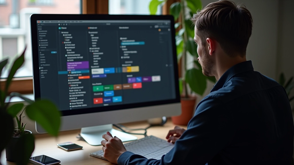 Écran montrant une palette de couleurs documentée avec variables CSS et valeurs hexadécimales pour chaque mode